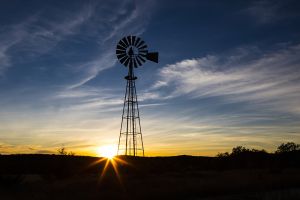 D-0162 Windmill @ Sunset, Texas Hill Country 
